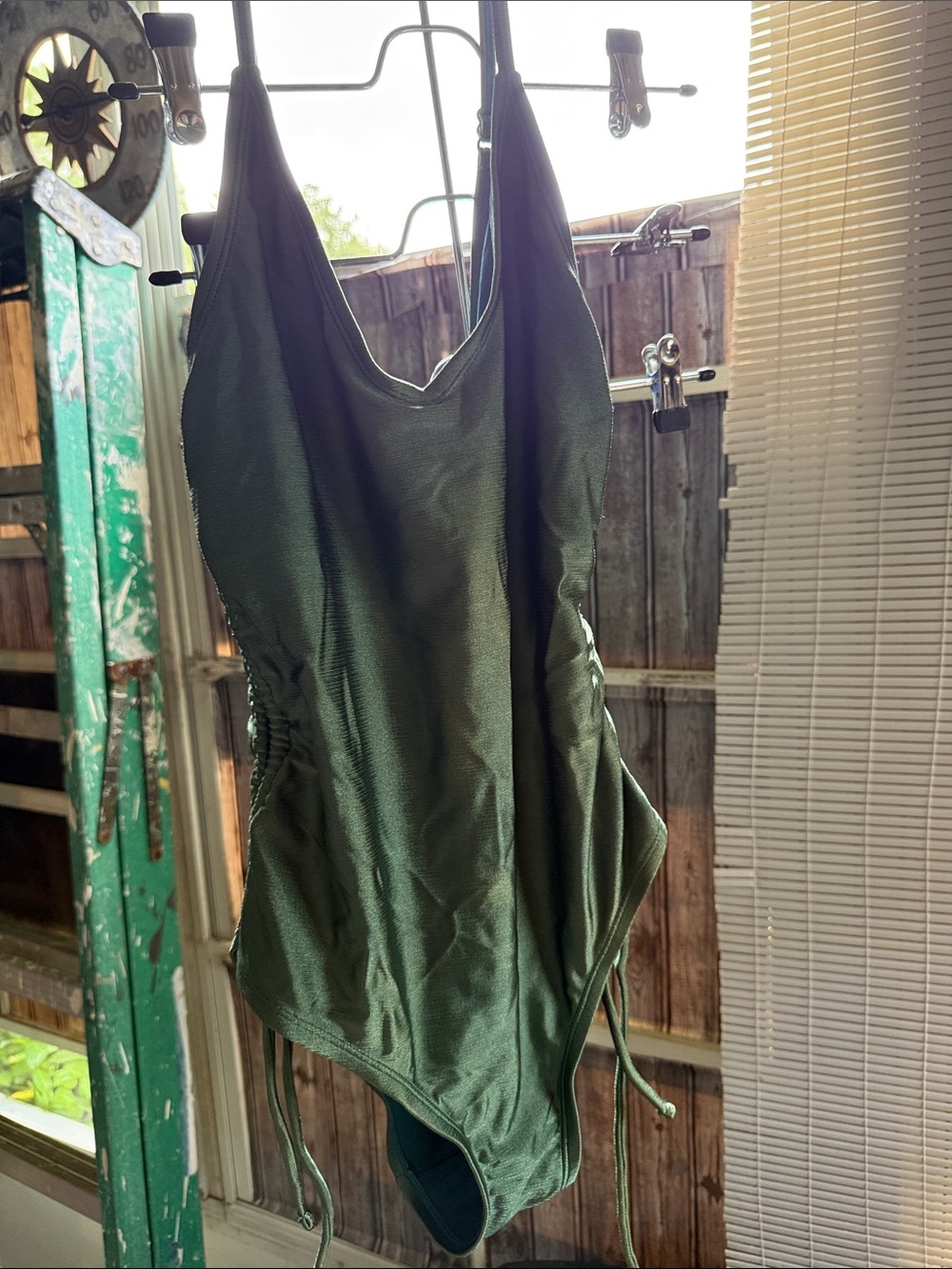Women’s Olive Green One-Piece Swimsuit
